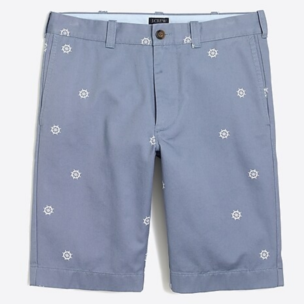J. Crew Factory Rivington 11" Printed Chino Shorts NWT
